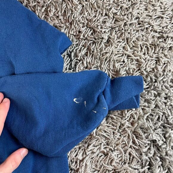 Vintage 90s Champion Sweater Mens Extra Large XL Blue Spell Out Embroidered Logo - Picture 8 of 11